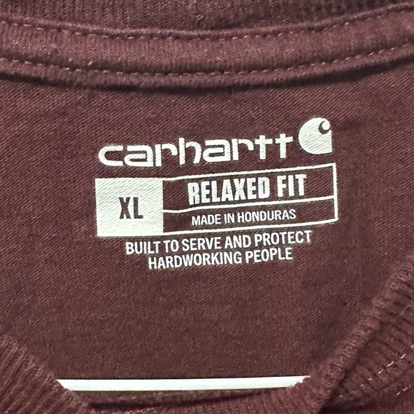 Carhartt Maroon Classic Tshirt XL - Picture 3 of 4